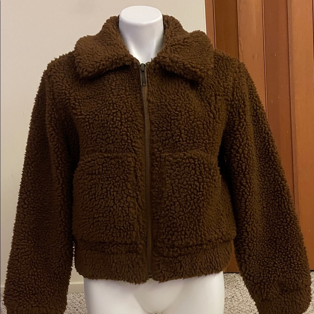 Garage Brown Teddy Jacket